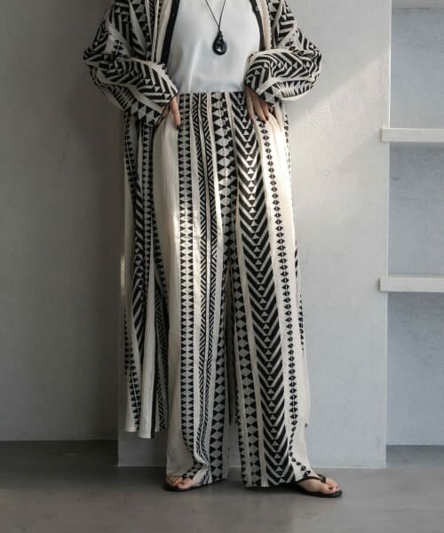 ＊＊URBAN RESEARCH DOORS / アーバンリサーチ ドアーズ その他パンツ | ジャガード柄イージーパンツ（NATURAL）