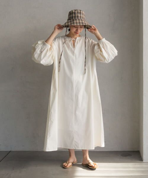 ＊＊URBAN RESEARCH DOORS / アーバンリサーチ ドアーズ ワンピース | ボリュームスリーブワンピース（OFF）