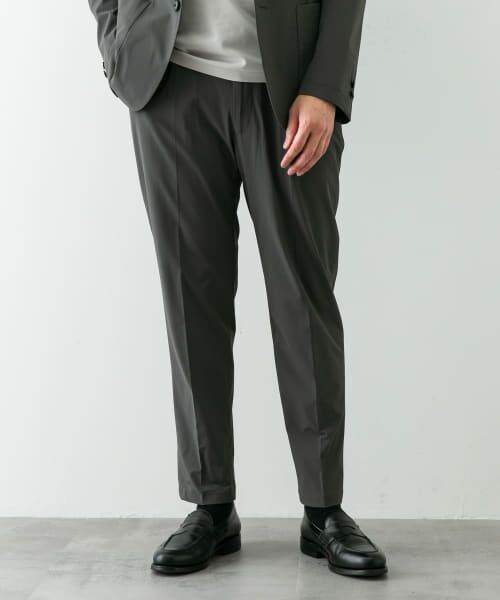 ＊＊URBAN RESEARCH DOORS / アーバンリサーチ ドアーズ スラックス・ドレスパンツ | 『イージーケア』LIFE STYLE TAILOR　リップストップナイロンストレッチパンツ（GRAY）