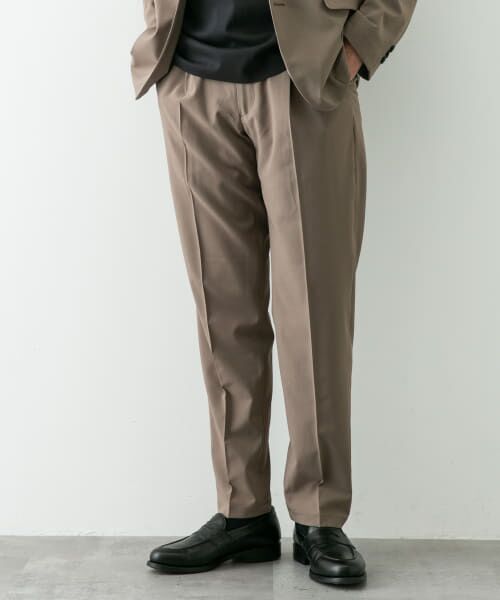 ＊＊URBAN RESEARCH DOORS / アーバンリサーチ ドアーズ スラックス・ドレスパンツ | 『イージーケア』LIFE STYLE TAILOR　4WAYストレッチポリエステルパンツ（BEIGE）