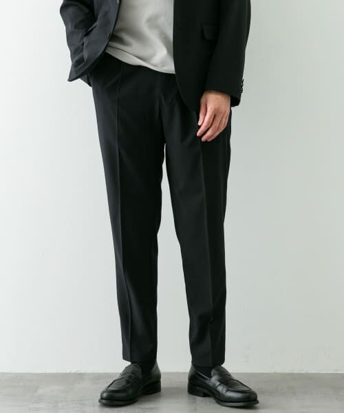 ＊＊URBAN RESEARCH DOORS / アーバンリサーチ ドアーズ スラックス・ドレスパンツ | 『イージーケア』LIFE STYLE TAILOR　4WAYストレッチポリエステルパンツ（NAVY）
