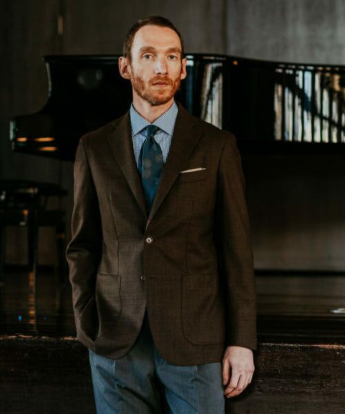 ＊＊URBAN RESEARCH DOORS / アーバンリサーチ ドアーズ テーラードジャケット | LIFE STYLE TAILOR　CANONICO JACKET2（BROWN）