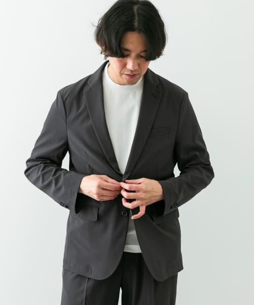 ＊＊URBAN RESEARCH DOORS / アーバンリサーチ ドアーズ テーラードジャケット | 『イージーケア』LIFE STYLE TAILOR　4WAYストレッチポリエステルジャケット（GRAY）
