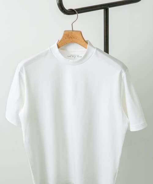 ＊＊URBAN RESEARCH DOORS / アーバンリサーチ ドアーズ シャツ・ブラウス | 『抗菌/防臭』LIFE STYLE TAILOR　シルケットポンチストレッチTシャツ（WHITE）