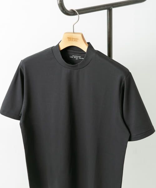 ＊＊URBAN RESEARCH DOORS / アーバンリサーチ ドアーズ シャツ・ブラウス | 『抗菌/防臭』LIFE STYLE TAILOR　シルケットポンチストレッチTシャツ（CHARCOAL）