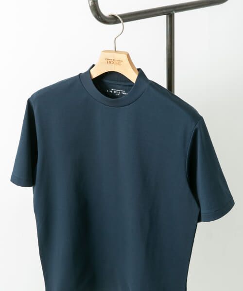 ＊＊URBAN RESEARCH DOORS / アーバンリサーチ ドアーズ シャツ・ブラウス | 『抗菌/防臭』LIFE STYLE TAILOR　シルケットポンチストレッチTシャツ（BLUE NAVY）