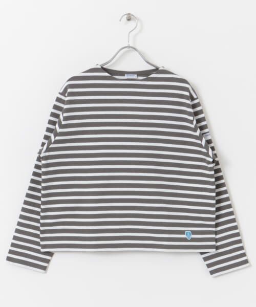 ＊＊URBAN RESEARCH DOORS / アーバンリサーチ ドアーズ Tシャツ | ORCIVAL　CREW NECK LONG-SLEEVE PULLOVER（AGATEWHITE）