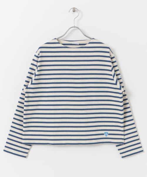 ＊＊URBAN RESEARCH DOORS / アーバンリサーチ ドアーズ Tシャツ | ORCIVAL　CREW NECK LONG-SLEEVE PULLOVER（ECRUINDIGO）