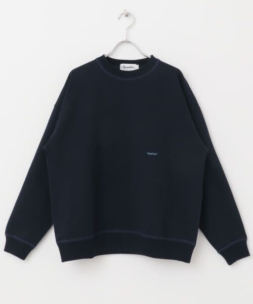 ＊＊URBAN RESEARCH DOORS / アーバンリサーチ ドアーズ Tシャツ | GYMPHLEX　CREW NECK LONG-SLEEVE T-SHIRTS（NAVY）