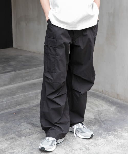 ＊＊URBAN RESEARCH DOORS / アーバンリサーチ ドアーズ その他パンツ | FORK&SPOON　ミリタリーポケットパンツ（BLACK）