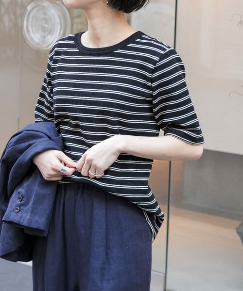 セール】 FORK&SPOON ワッフルジャガードTシャツ （Tシャツ