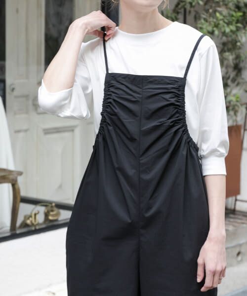 ＊＊URBAN RESEARCH DOORS / アーバンリサーチ ドアーズ Tシャツ | FORK&SPOON　ハイツイストコットンギャザースリーブTシャツ（OFF）