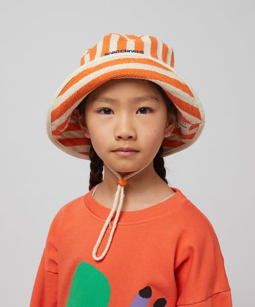 ＊＊URBAN RESEARCH DOORS / アーバンリサーチ ドアーズ 服飾雑貨 | BOBO CHOSES　Striped bucket Hat(KIDS)（ORANGE）