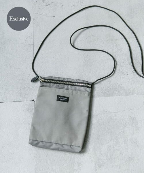 ＊＊URBAN RESEARCH DOORS / アーバンリサーチ ドアーズ バッグ | 『別注』STANDARD SUPPLY×DOORS　SLING PURSE M/L（GREY）