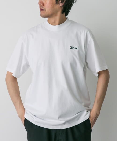 ＊＊URBAN RESEARCH DOORS / アーバンリサーチ ドアーズ Tシャツ | Barbour　WALTON EMBROIDERED OS T-SHIRTS（White）