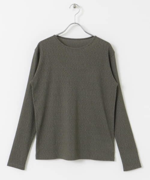 ＊＊URBAN RESEARCH DOORS / アーバンリサーチ ドアーズ Tシャツ | ドライタッチテレコロングTシャツ（ASH GRAY）