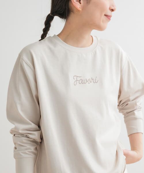 新品！URBAN RESEARCH アーバーリサーチ　刺繍プルオーバー URBAN RESEARCH DOORS tシャツ ロゴ刺繍プルオーバー レディース