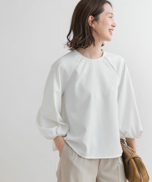 ＊＊URBAN RESEARCH DOORS / アーバンリサーチ ドアーズ シャツ・ブラウス | カルゼボリュームスリーブブラウス（OFF）