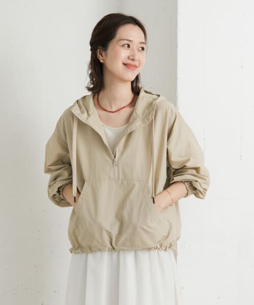 ＊＊URBAN RESEARCH DOORS / アーバンリサーチ ドアーズ パーカー | 撥水アノラックパーカー（BEIGE）