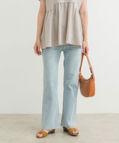 ＊＊URBAN RESEARCH DOORS / アーバンリサーチ ドアーズ デニムパンツ | ストレッチフレアデニムパンツ（L/INDIGO）