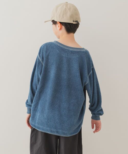 ＊＊URBAN RESEARCH DOORS / アーバンリサーチ ドアーズ トップス | 『WEB/一部店舗限定サイズ』パイルステッチロングTシャツ(KIDS)（BLUE）