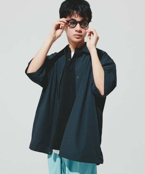 仁村紗和さん着用』『UR TECH』サマシェア シャツカーディガン