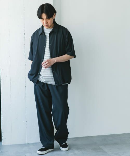『UR TECH』サマシェア シャツカーディガン　Mサイズ　グレー アーバンリサーチ ドアーズ URBAN RESEARCH DOORS 『UR TECH
