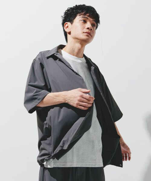 『UR TECH』サマシェア シャツカーディガン　Mサイズ　グレー URBAN RESEARCH DOORS｜『仁村紗和さん着用』『UR TECH