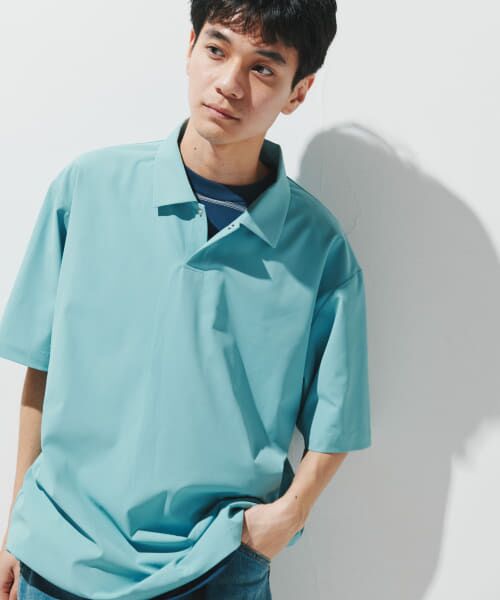 ＊＊URBAN RESEARCH DOORS / アーバンリサーチ ドアーズ ポロシャツ | 『UR TECH』サマシェア ポロシャツ（L.BLUE）