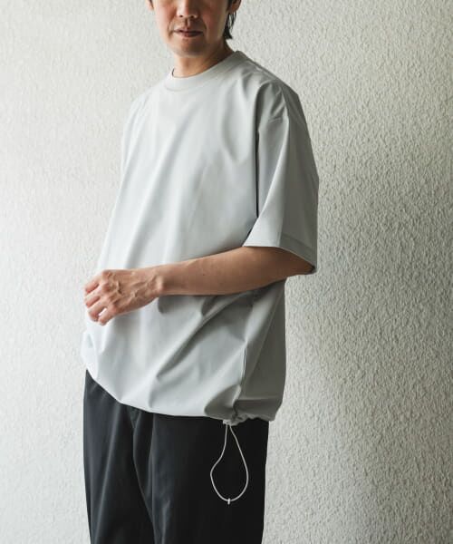 ＊＊URBAN RESEARCH DOORS / アーバンリサーチ ドアーズ Tシャツ | 『吸水速乾/UVカット/防シワ』ダブルクロス ストレッチプルオーバー（OFF）