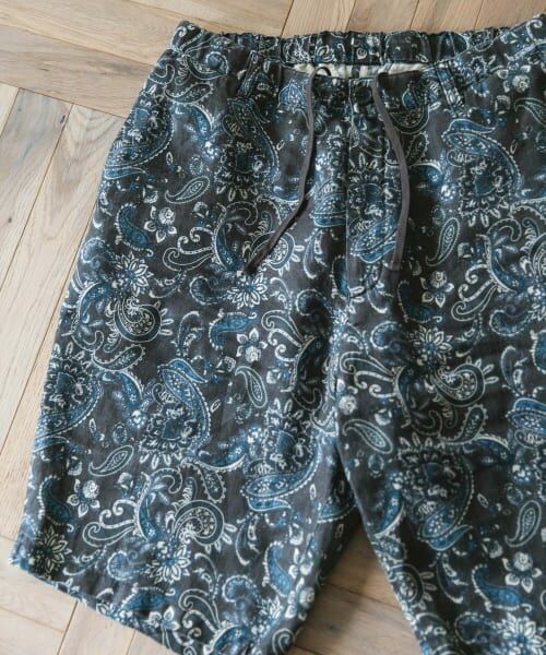 ＊＊URBAN RESEARCH DOORS / アーバンリサーチ ドアーズ ショート・ハーフ・半端丈パンツ | ツイルリネン イージーショーツ（PAISLEY）