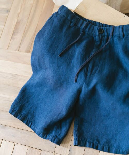 ＊＊URBAN RESEARCH DOORS / アーバンリサーチ ドアーズ ショート・ハーフ・半端丈パンツ | ツイルリネン イージーショーツ（INDIGO）