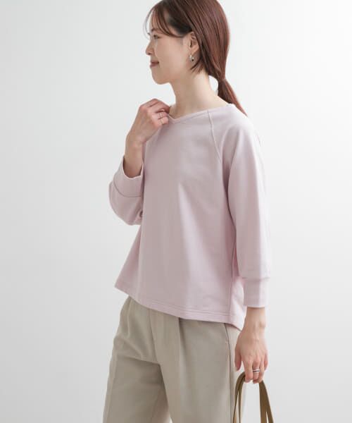 ＊＊URBAN RESEARCH DOORS / アーバンリサーチ ドアーズ Tシャツ | 『UR GREEN』ミニ裏毛ラグランプルオーバー（PINK）