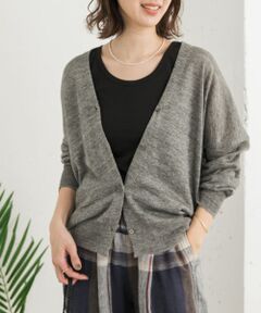 リネンVネックカーディガン