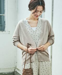 リネンVネックカーディガン