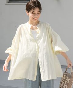 コットンボイルギャザーブラウス