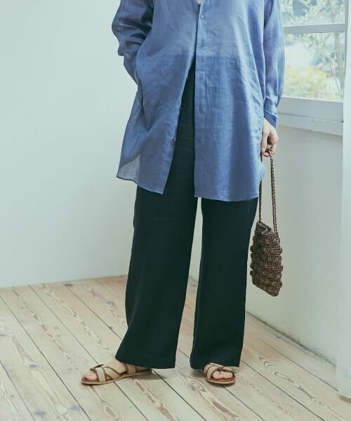 新品タグ付◆ S グリーンDOORS リネンイージーパンツ URBAN RESEARCH DOORS パンツ リネンイージーパンツ レディース