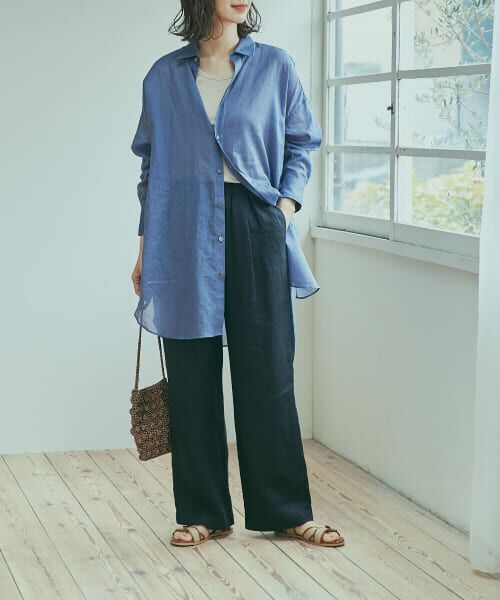 新品タグ付◆ S グリーンDOORS リネンイージーパンツ 新品タグ付◇ S グリーンDOORS リネンイージーパンツ