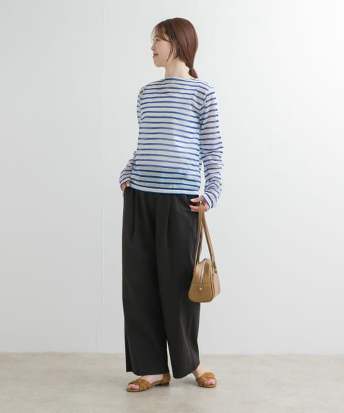UR DOORS＊レーヨンコットンイージーパンツ　BLACK &beige M セール】『再入荷』レーヨンコットンイージーパンツ（その他