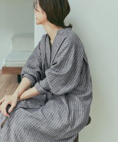 ラミーリネンストライプワンピース