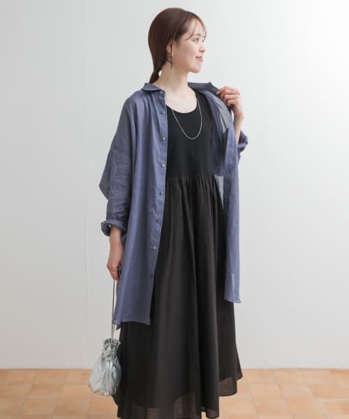 ＊＊URBAN RESEARCH DOORS / アーバンリサーチ ドアーズ ワンピース | 2WAYタンクトップレイヤードワンピース（BLACK）