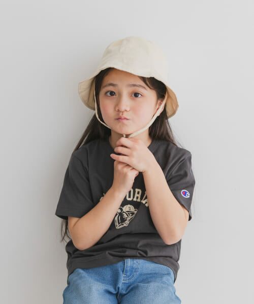＊＊URBAN RESEARCH DOORS / アーバンリサーチ ドアーズ 服飾雑貨 | 『親子リンク』コットンツイルパネルハット(KIDS)（IVORY）
