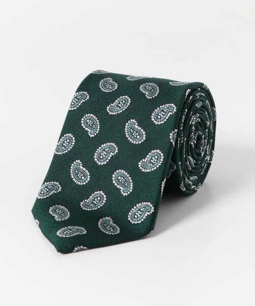 ＊＊URBAN RESEARCH DOORS / アーバンリサーチ ドアーズ ネクタイ | LIFE STYLE TAILOR　25SS国内タイペイズリー2（01GREEN）
