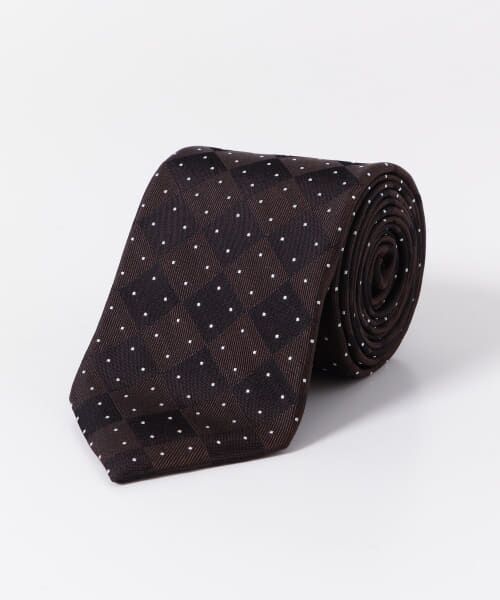 ＊＊URBAN RESEARCH DOORS / アーバンリサーチ ドアーズ ネクタイ | LIFE STYLE TAILOR　25SS国内タイドット1（02BROWN）