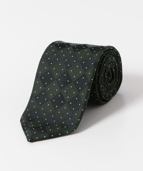 ＊＊URBAN RESEARCH DOORS / アーバンリサーチ ドアーズ ネクタイ | LIFE STYLE TAILOR　25SS国内タイドット1（03GREEN）