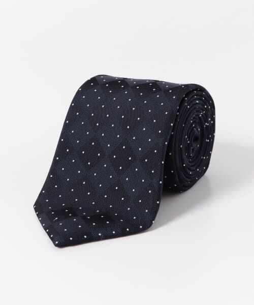 ＊＊URBAN RESEARCH DOORS / アーバンリサーチ ドアーズ ネクタイ | LIFE STYLE TAILOR　25SS国内タイドット1（01NAVY）