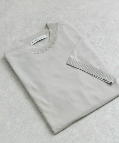 ＊＊URBAN RESEARCH DOORS / アーバンリサーチ ドアーズ シャツ・ブラウス | LIFE STYLE TAILOR　ハイゲージクルーネック半袖ニット（IVORY）