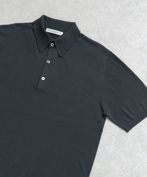 ＊＊URBAN RESEARCH DOORS / アーバンリサーチ ドアーズ シャツ・ブラウス | 『UR TECH ひやサラクール』『接触冷感/UVカット』 ニットポロシャツ（BLUE GRAY）