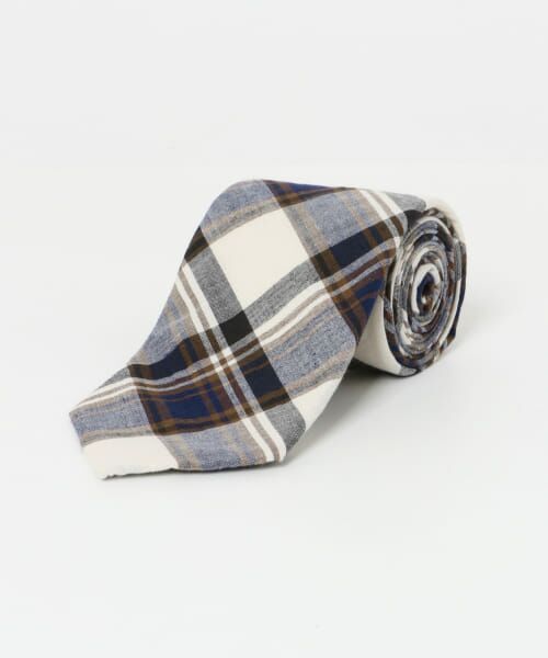 ＊＊URBAN RESEARCH DOORS / アーバンリサーチ ドアーズ ネクタイ | LIFE STYLE TAILOR　マドラスチェック柄タイ1（03BROWN）