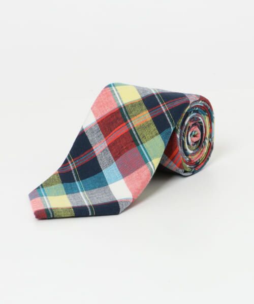 ＊＊URBAN RESEARCH DOORS / アーバンリサーチ ドアーズ ネクタイ | LIFE STYLE TAILOR　マドラスチェック柄タイ1（01RED）